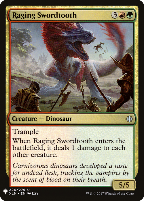 Raging Swordtooth (LIST-XLN-226) - The List