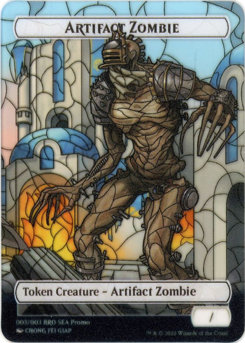 Artifact Zombie (PTBRO-003) - The Brothers' War Southeast Asia Tokens: (Full Art)