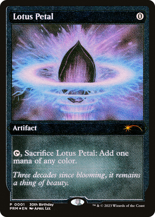 Lotus Petal (Foil Etched) (UMP-001) - 30th Anniversary Misc Promos Foil