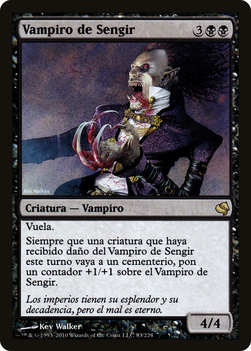 Sengir Vampire (Spanish) - "Vampiro de Sengir" (PS11-083) - Salvat 2011