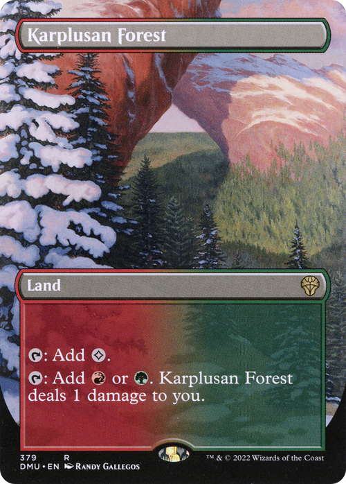 Karplusan Forest (Borderless) (DMU-379) - Dominaria United Foil