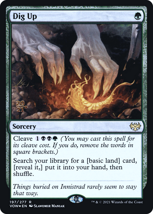 Dig Up (PRE-197) - Innistrad: Crimson Vow Promos Foil
