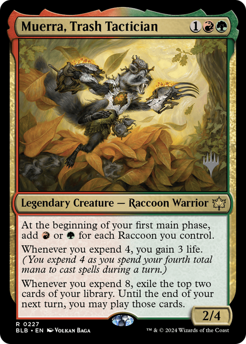 Muerra, Trash Tactician (PPBLB-227) - Bloomburrow Promos