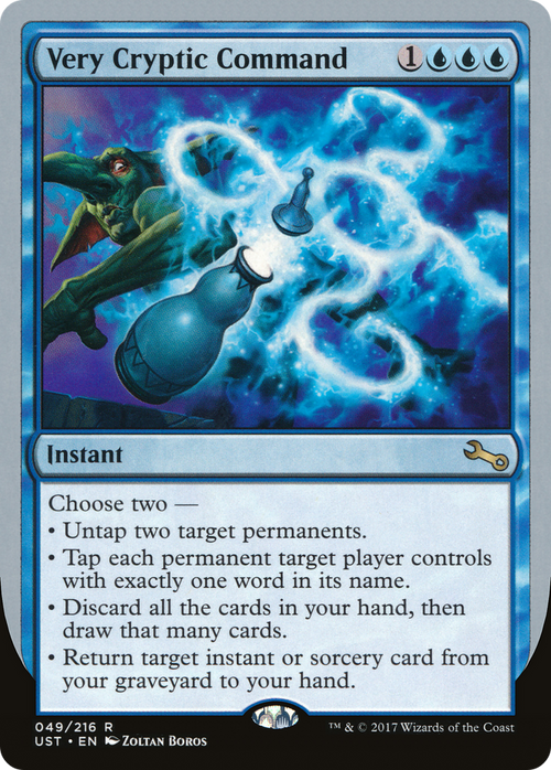 Very Cryptic Command (B) (UST-49B) - Unstable