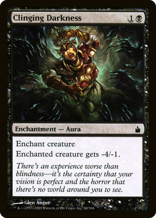 Clinging Darkness (RAV-080) - Ravnica: City of Guilds