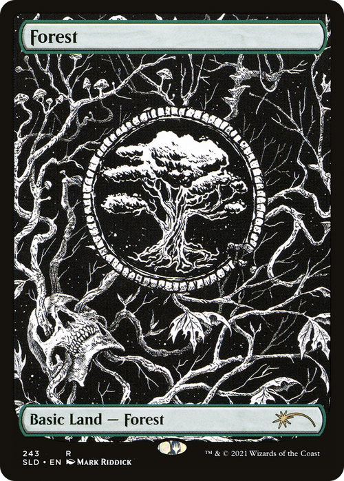 Forest (Crushing Brutality) (SLD-243) - Secret Lair Drop Foil
