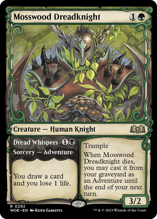 Mosswood Dreadknight (Showcase) (WOE-292) - Wilds of Eldraine: (Showcase)