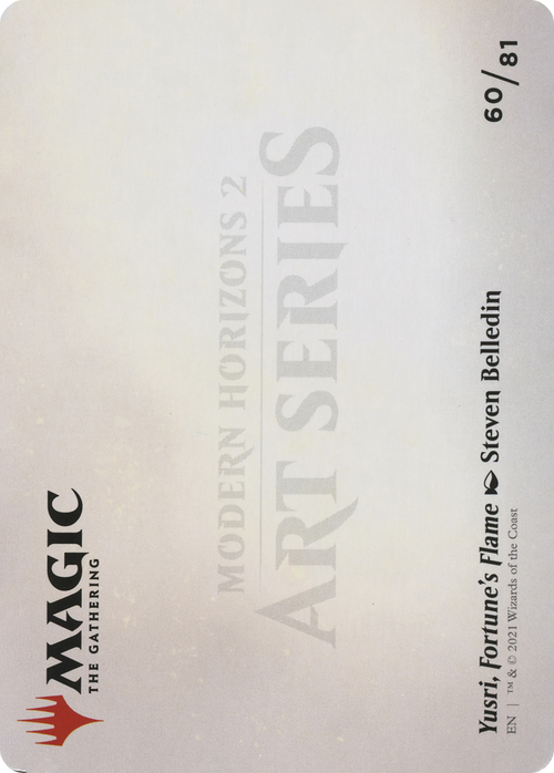 Yusri, Fortune's Flame // Yusri, Fortune's Flame (AMH2-060) - Modern Horizons 2 Art Series (Borderless) Foil