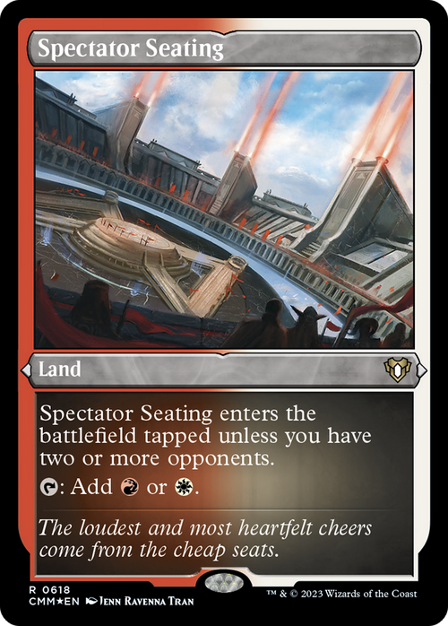 Spectator Seating (Foil Etched) (CMM-618) - Commander Masters Foil
