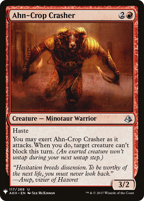 Ahn-Crop Crasher (LIST-AKH-117) - The List