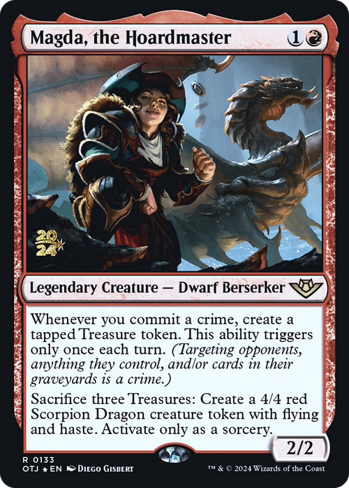 Magda, the Hoardmaster (PRE-133) - Outlaws of Thunder Junction Promos Foil
