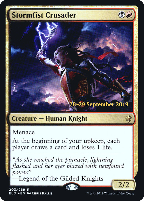 Stormfist Crusader (PRE-203S) - Throne of Eldraine Promos Foil