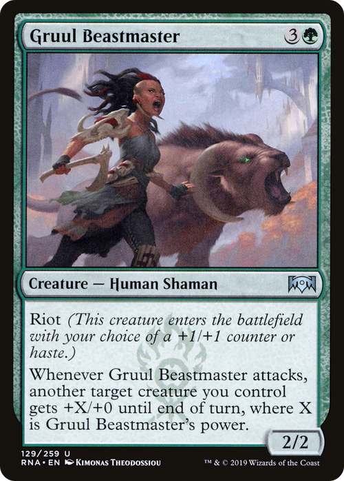 Gruul Beastmaster (RNA-129) - Ravnica Allegiance Foil