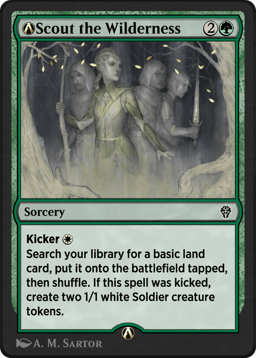 A-Scout the Wilderness (DMU-A-176) - Dominaria United