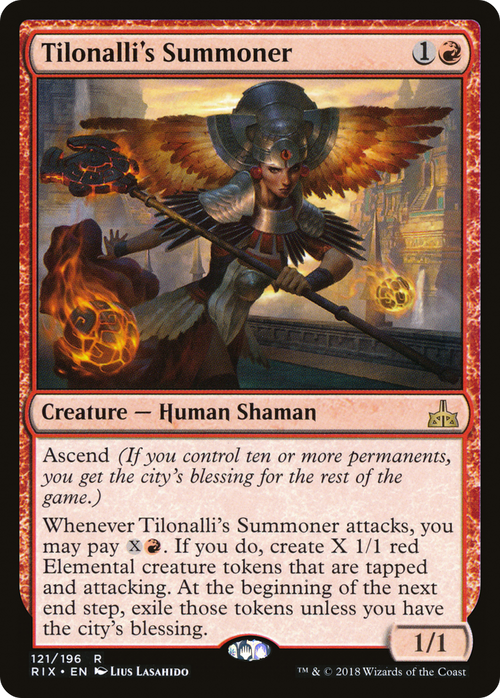 Tilonalli's Summoner (RIX-121) - Rivals of Ixalan Foil