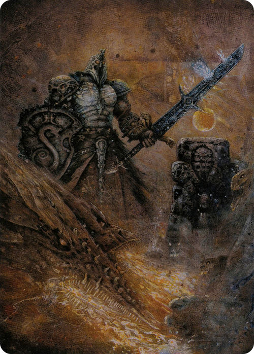 Dakkon, Shadow Slayer // Dakkon, Shadow Slayer (AMH2-048) - Modern Horizons 2 Art Series (Borderless) Foil