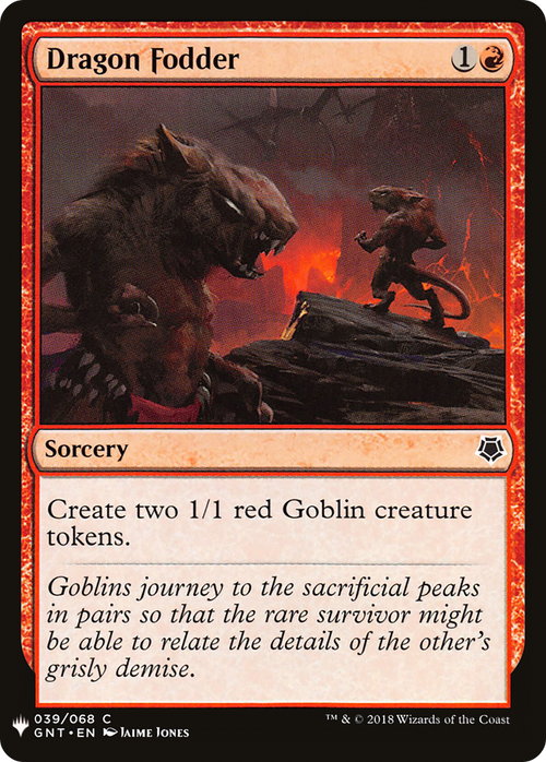 Dragon Fodder (LIST-GNT-39) - The List