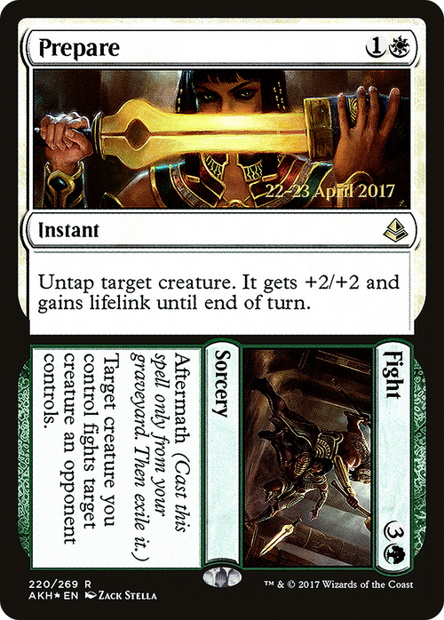 Prepare // Fight (PRE-220S) - Amonkhet Promos Foil