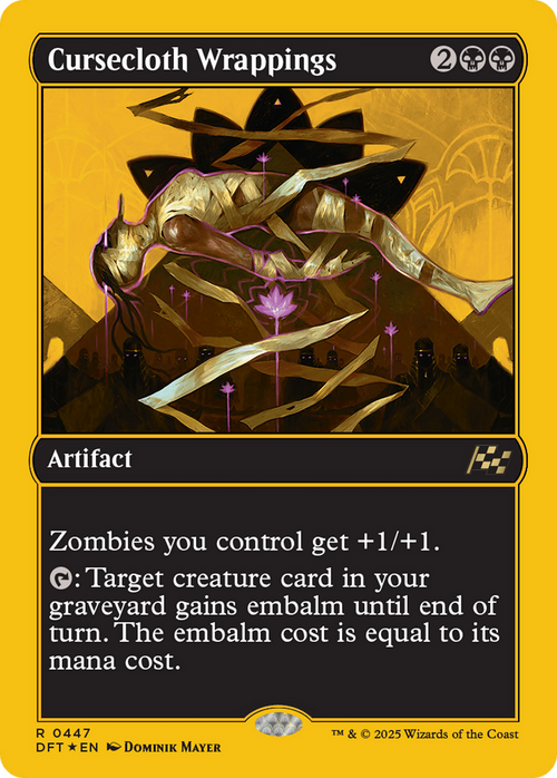 Cursecloth Wrappings (First-Place Foil) (DFT-447) - Aetherdrift Foil