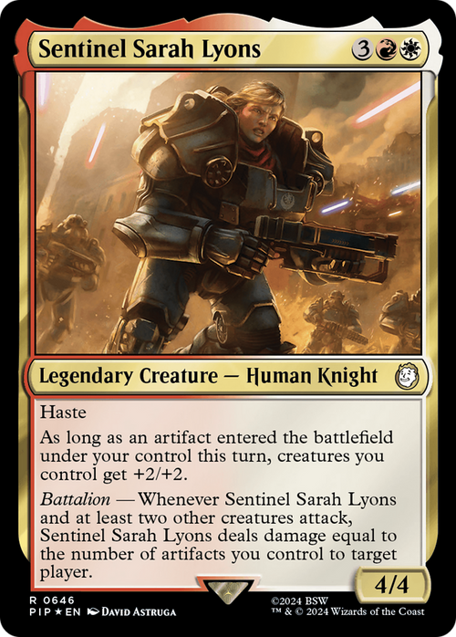 Sentinel Sarah Lyons (Surge Foil) (PIP-646) - Fallout Foil