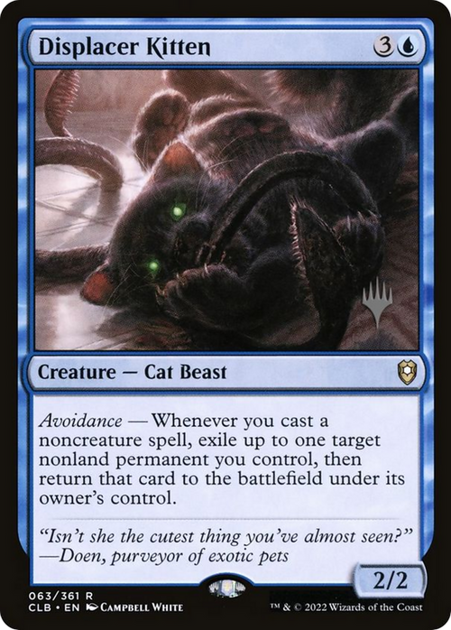 Displacer Kitten (PPLCI-063) - Battle for Baldur's Gate Promos: (stamped) Foil