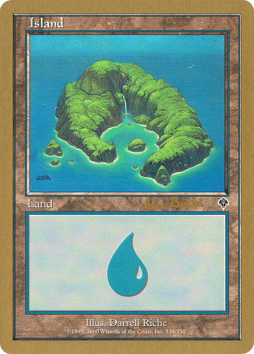 Island (338) - 2001 Alex Borteh (INV) (WCD-) - World Championship Decks 2001