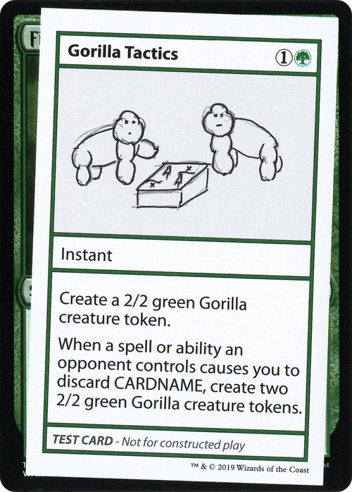 Gorilla Tactics (No PW Symbol) (CMB1-076) - Mystery Booster Playtest Cards 2021
