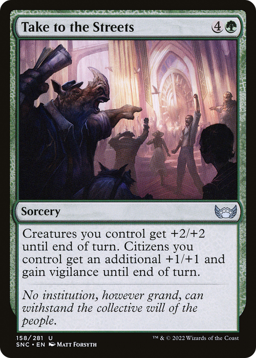 Take to the Streets (SNC-158) - Streets of New Capenna Foil