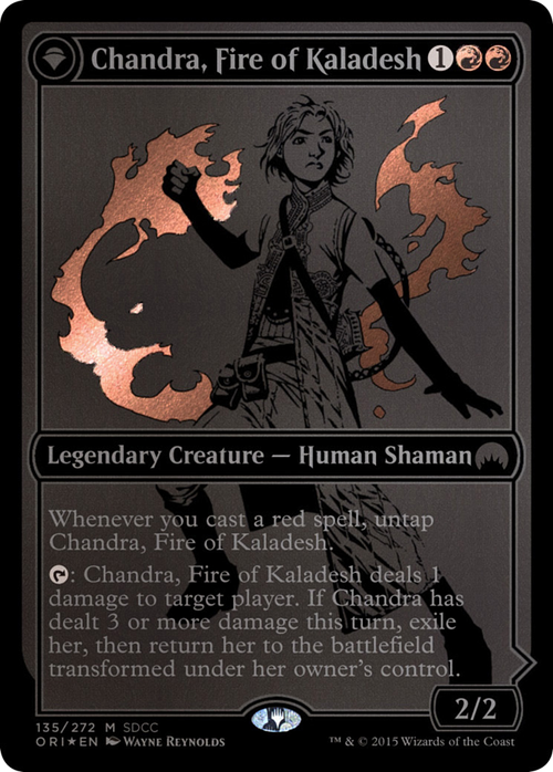 Chandra, Fire of Kaladesh (SDCC 2015 Exclusive) (MEDIA-135) - San Diego Comic-Con 2015: (originpwdfc) Foil