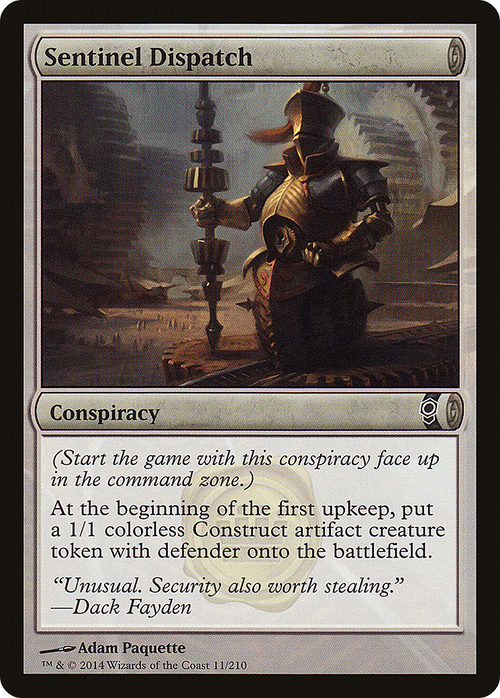 Sentinel Dispatch (CNS-011) - Conspiracy