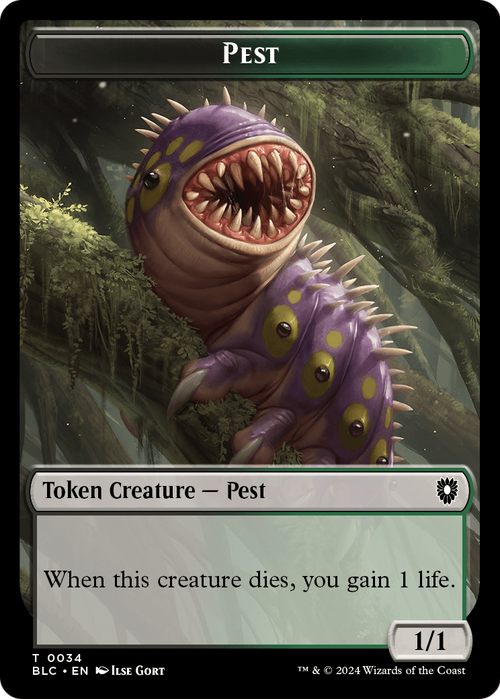 Pest (TBLC-034) - Bloomburrow Commander Tokens Foil