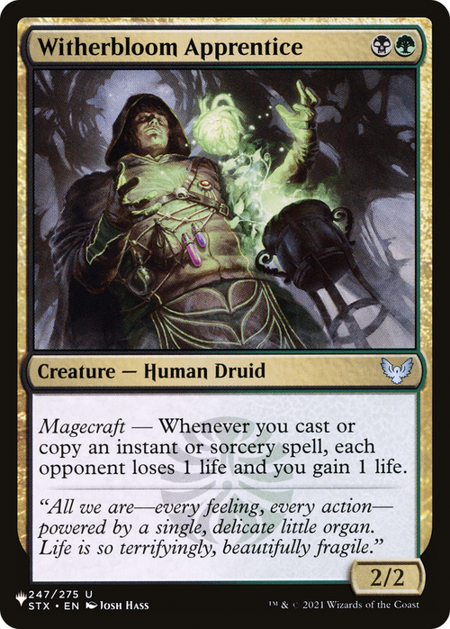 Witherbloom Apprentice (LIST-STX-247) - The List