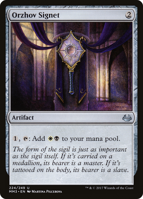 Orzhov Signet (MM3-224) - Modern Masters 2017 Foil