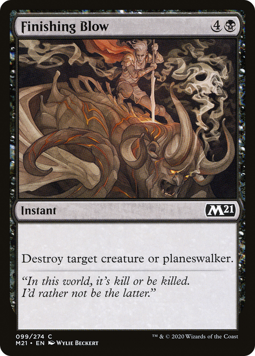 Finishing Blow (M21-099) - Core Set 2021 Foil