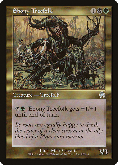Ebony Treefolk (APC-097) - Apocalypse Foil
