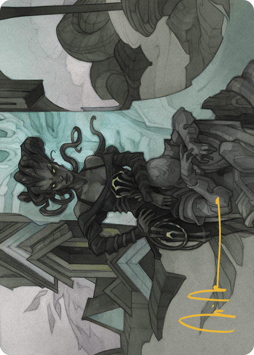 Vraska Joins Up // Vraska Joins Up (AOTJ-034) - Outlaws of Thunder Junction Art Series (Borderless) Foil