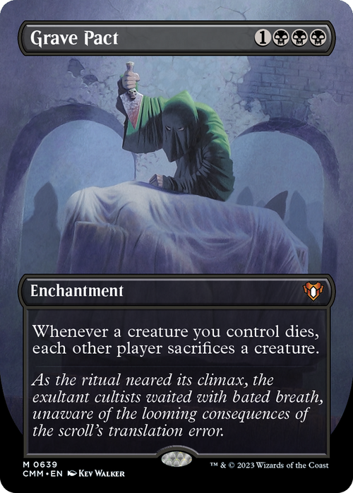 Grave Pact (Borderless) (CMM-639) - Commander Masters Foil