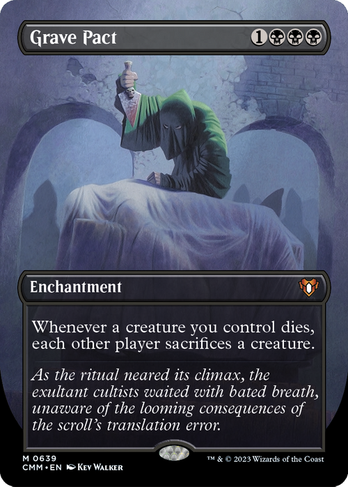 Grave Pact (Borderless) (CMM-639) - Commander Masters Foil