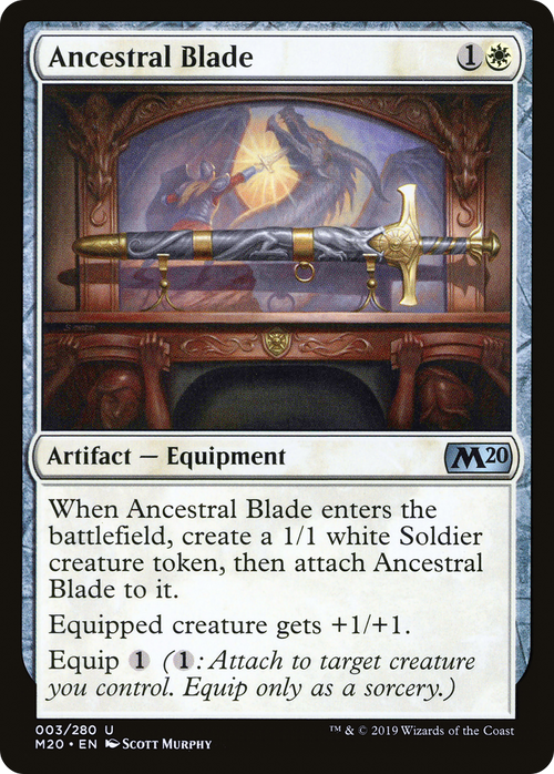 Ancestral Blade (M20-003) - Core Set 2020 Foil