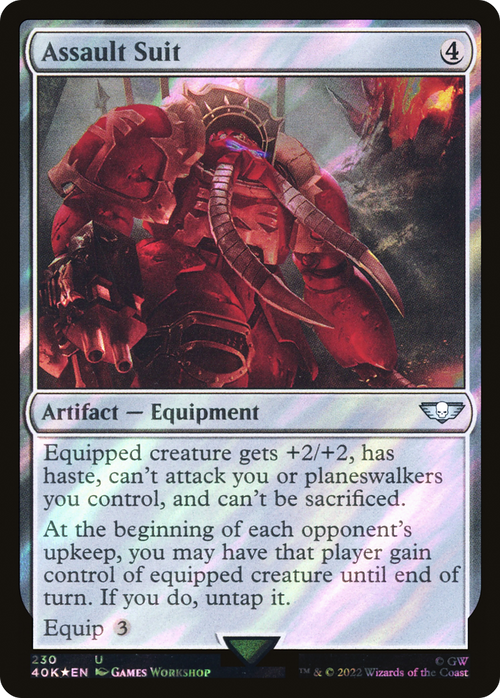 Assault Suit (Surge Foil) (40K-230) - Warhammer 40,000 Commander Foil