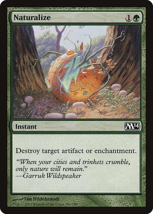 Naturalize (M14-186) - Magic 2014 Foil