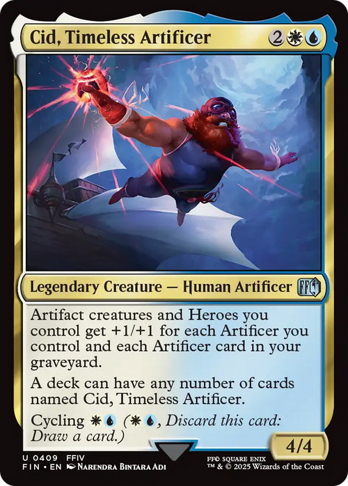 Cid, Timeless Artificer (0409) (FIN-409) - FINAL FANTASY Foil