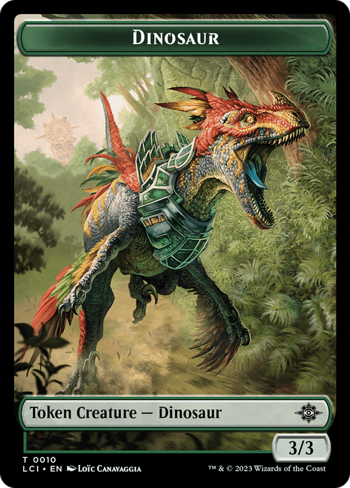 Dinosaur (TLCI-010) - The Lost Caverns of Ixalan Tokens Foil