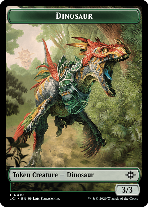 Dinosaur (TLCI-010) - The Lost Caverns of Ixalan Tokens Foil