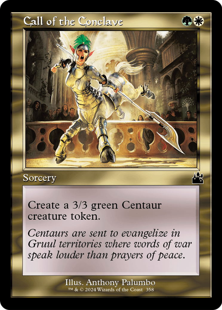 Call of the Conclave (Retro Frame) (RVR-358) - Ravnica Remastered Foil