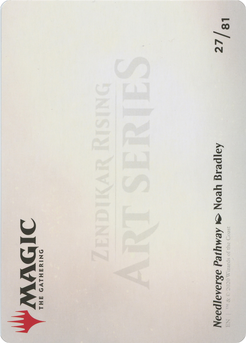 Needleverge Pathway // Needleverge Pathway (AZNR-027) - Zendikar Rising Art Series (Borderless) Foil