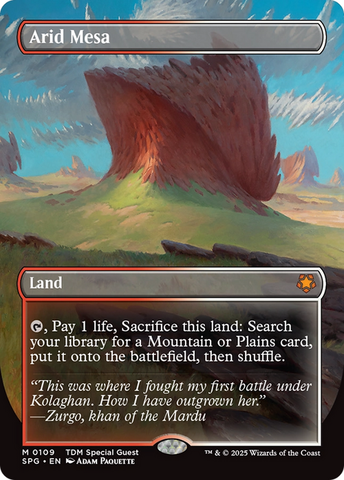 Arid Mesa (Borderless) (SPG-109) - Special Guests Foil