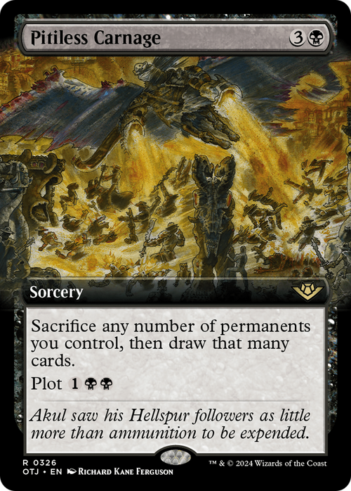 Pitiless Carnage (Extended Art) (OTJ-326) - Outlaws of Thunder Junction: (Extended Art)