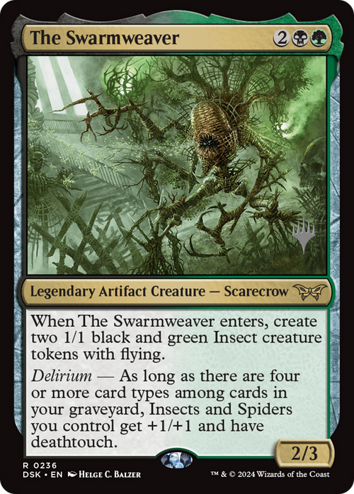 The Swarmweaver (0236) (PPDSK-236) - Duskmourn: House of Horror Promos Foil