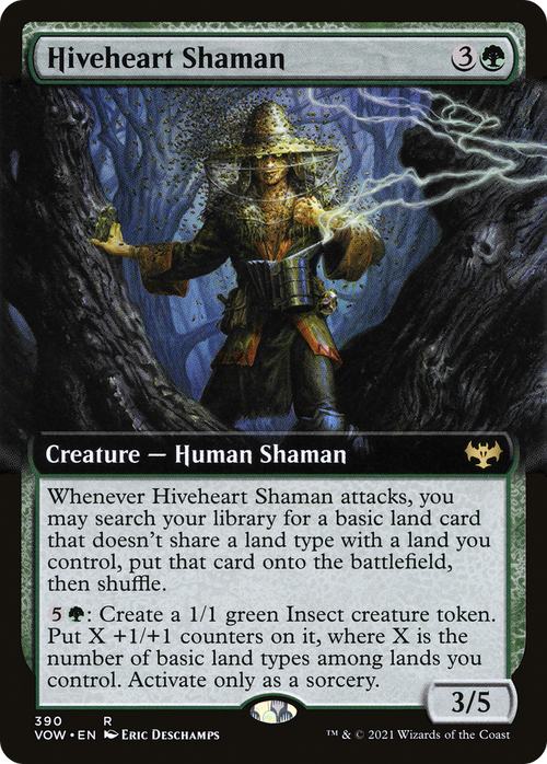 Hiveheart Shaman (Extended Art) (VOW-390) - Innistrad: Crimson Vow: (Extended Art) Foil
